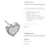 MK Pave Logo Heart Earrings