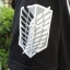 เสื้อฮู้ดแขนสั้น Attack on Titan (สีดำ) มีเบอร์ XL/XXL