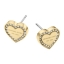 MK Pave Logo Heart Earrings