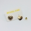 MK Pave Logo Heart Earrings
