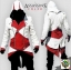 เสื้อแจ๊กเก๊ตฮู้ด Assasins ขาวแดง
