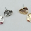 Tory Burch Adeline Fret Heart Logo Stud Earrings