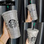 แก้วตาร์บัคติดเพชร 16 oz. Black Logo