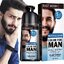 EAST MOON Moustache & Beard Color Shampoo For Man (Black) ผลิตภัณฑ์แชมพูเปลี่ยนสีหนวดเคราภายใน5นาทีสูตรอ่อนโยน