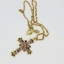 Givenchy Crystal Rhinestone Cross Necklace