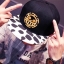 หมวก Snapback Law [ ดำปีกขาวลายจุด]