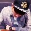 หมวก Snapback Law [ ดำปีกขาวลายจุด]