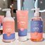 BAXI PEACH Three Piece Wash Care Set 1200ml ชุดผลิตภัณฑ์ครบสูตรทำความสะอาดเส้นผมและเจลอาบน้ำกลิ่นพีช