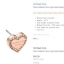MK Pave Logo Heart Earrings