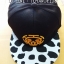หมวก Snapback Law [ ดำปีกขาวลายจุด]