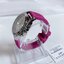 Coach Boyfriend Ladies Silver White Dial with Pink Silicone