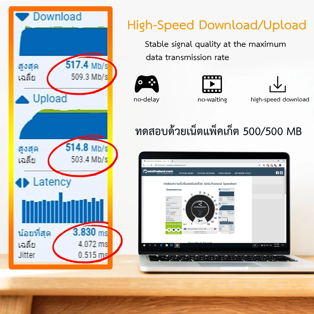 XLL สายแลน CAT6 สำเร็จรูป สีขาว ความยาว 1 เมตร ถึง 50 เมตร