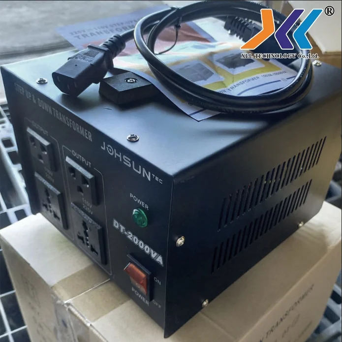 หม้อแปลงปรับแรงดันไฟฟ้า Step up & down transformer 220v-110v 2000w ยี่ห้อ JOHSUN