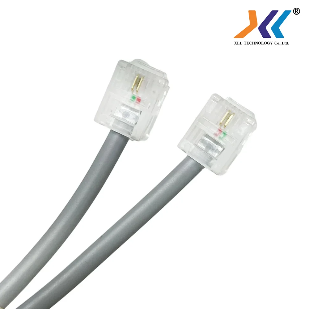 XLL สายโทรศัพท์ เข้าหัวสำเร็จรูป RJ11 Telephone Cable ยาว 1.5 เมตร
