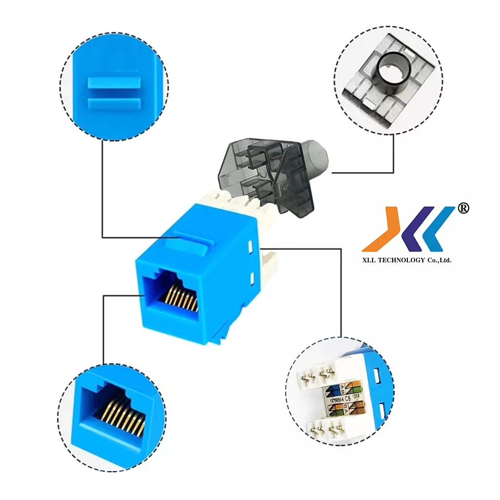 XLL CAT6 RJ45 Modular Jack (ตัวเมีย)