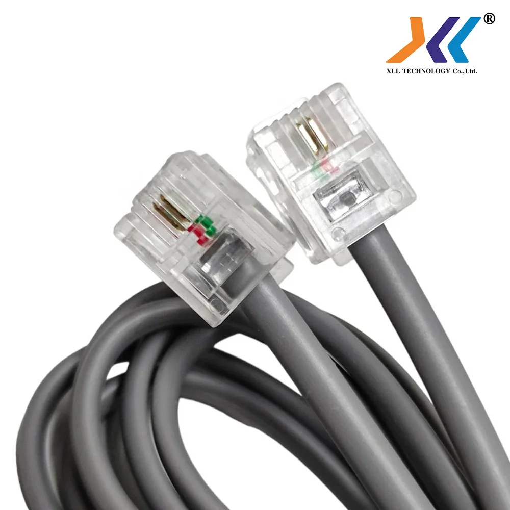 XLL สายโทรศัพท์ เข้าหัวสำเร็จรูป RJ11 Telephone Cable ยาว 1.5 เมตร