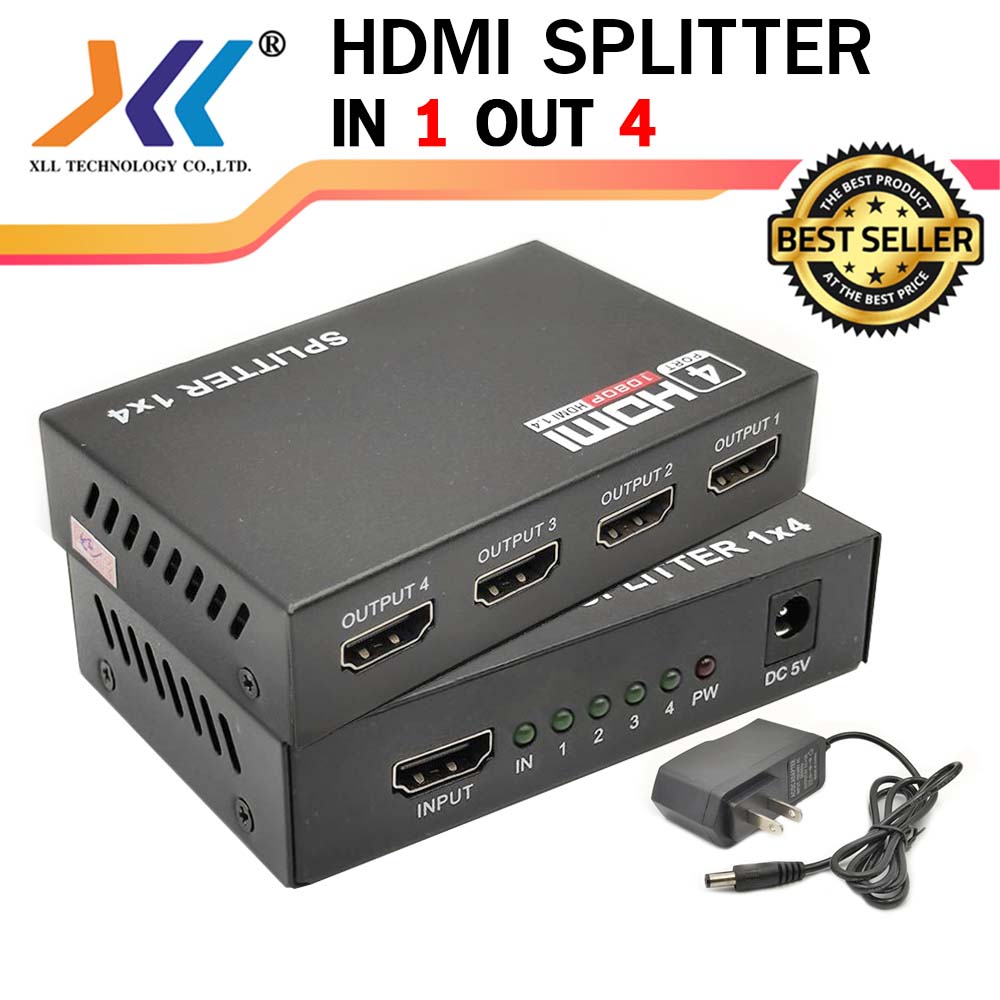 HDMI Splitter 1 in 4 Out Ver1.4 - XLL Technology